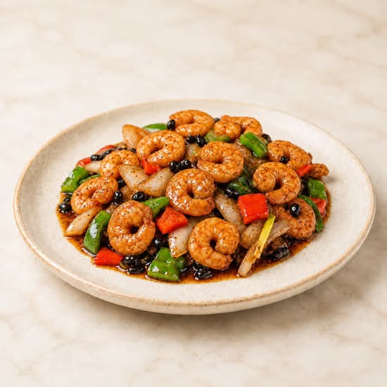 Black Bean Shrimps (Crevettes aux Haricots Noirs)豉汁虾